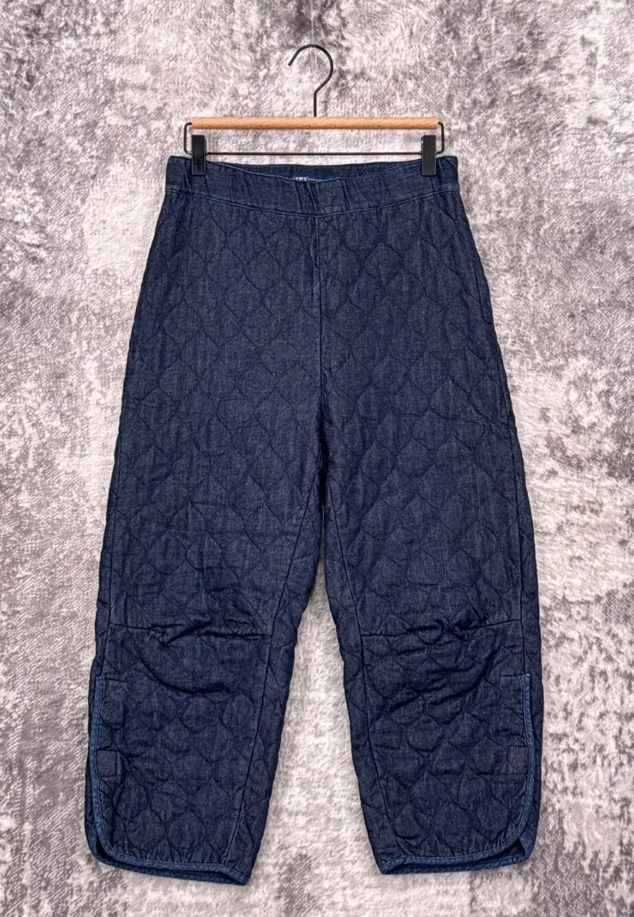 Levis Pants Small Womens Made & Crafted Roamer Quilted Relaxed Fit Cropped